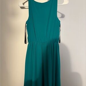 Iz Byer Teal Sleeveless Dress
